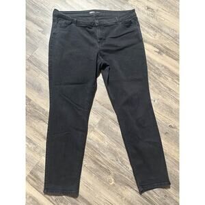 Old Navy Wow Mid-rise Super Skinny Jeans Black Jack Womens Size 18
